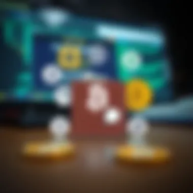 Cryptocurrency Wallet Options Graphic showcasing various cryptocurrency wallets