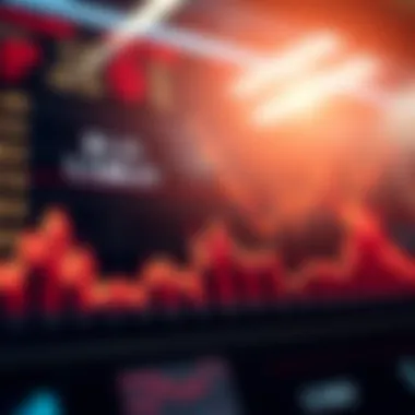 Graph depicting cryptocurrency market trends and statistics