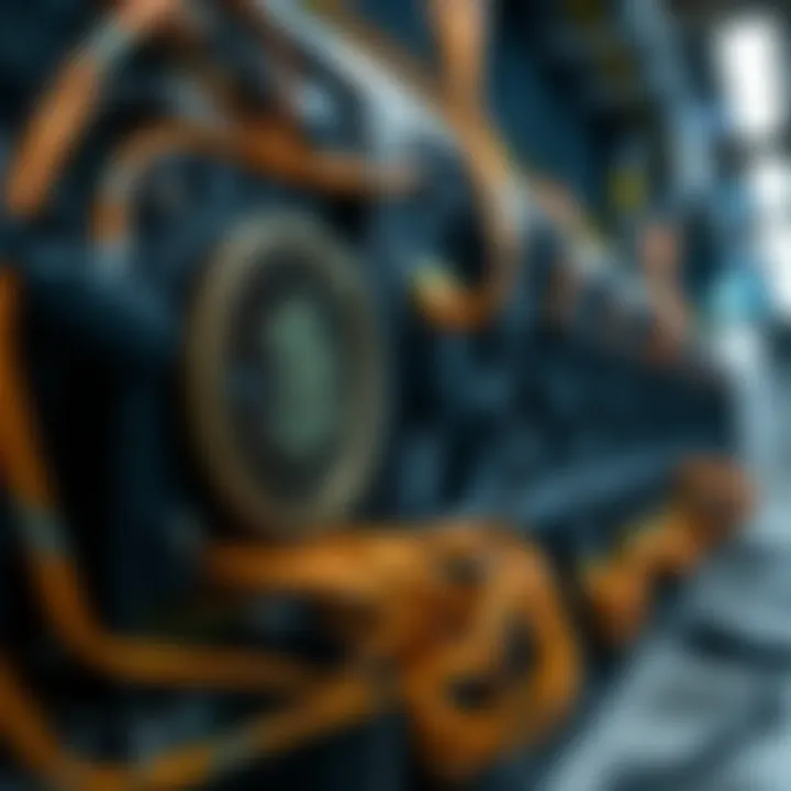 Visual representation of cryptocurrency mining equipment