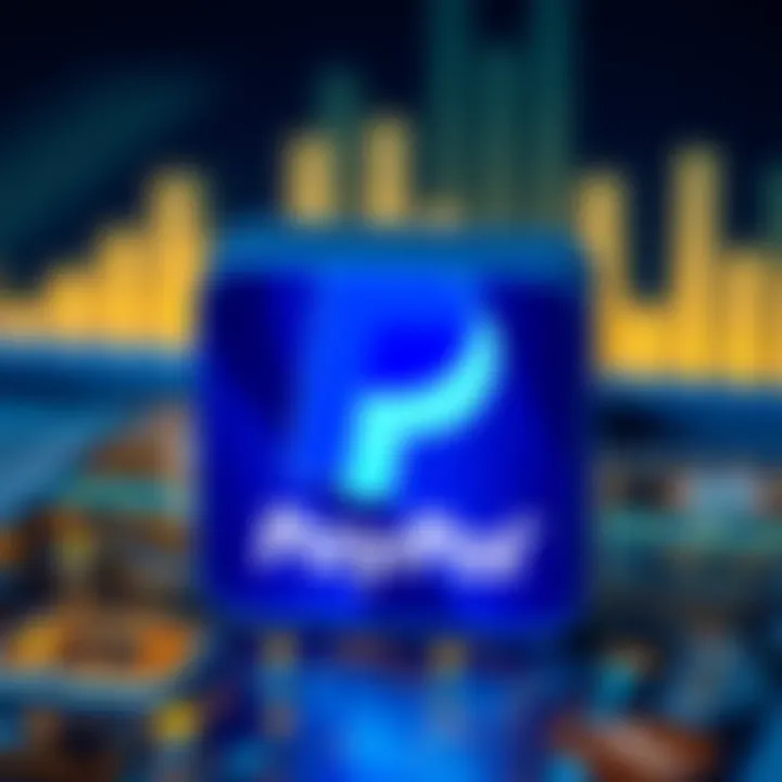 PayPal logo integrated with digital wallet concept