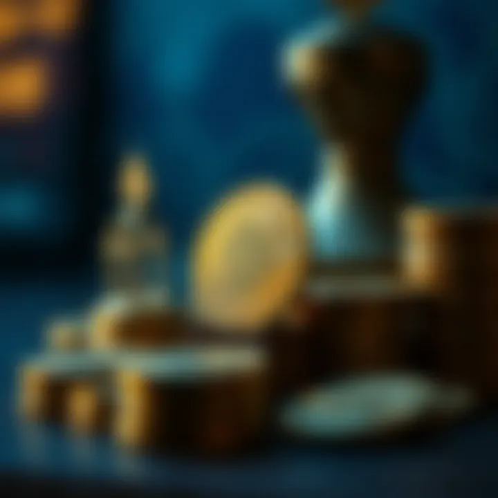 Staking Rewards in Cryptocurrency Conceptual art depicting staking rewards in crypto