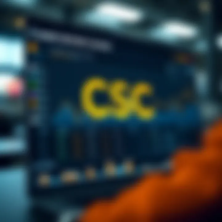 Market Sentiment Analysis for CSC Infographic displaying market sentiment analysis for CSC