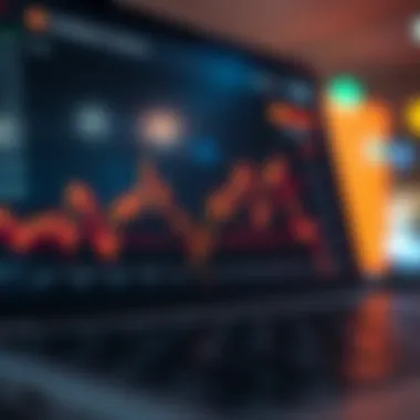 Graph showcasing trading volume trends on Coinbase