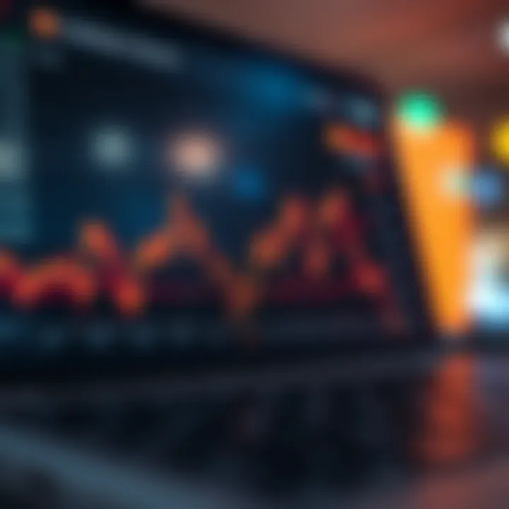 Graph showcasing trading volume trends on Coinbase