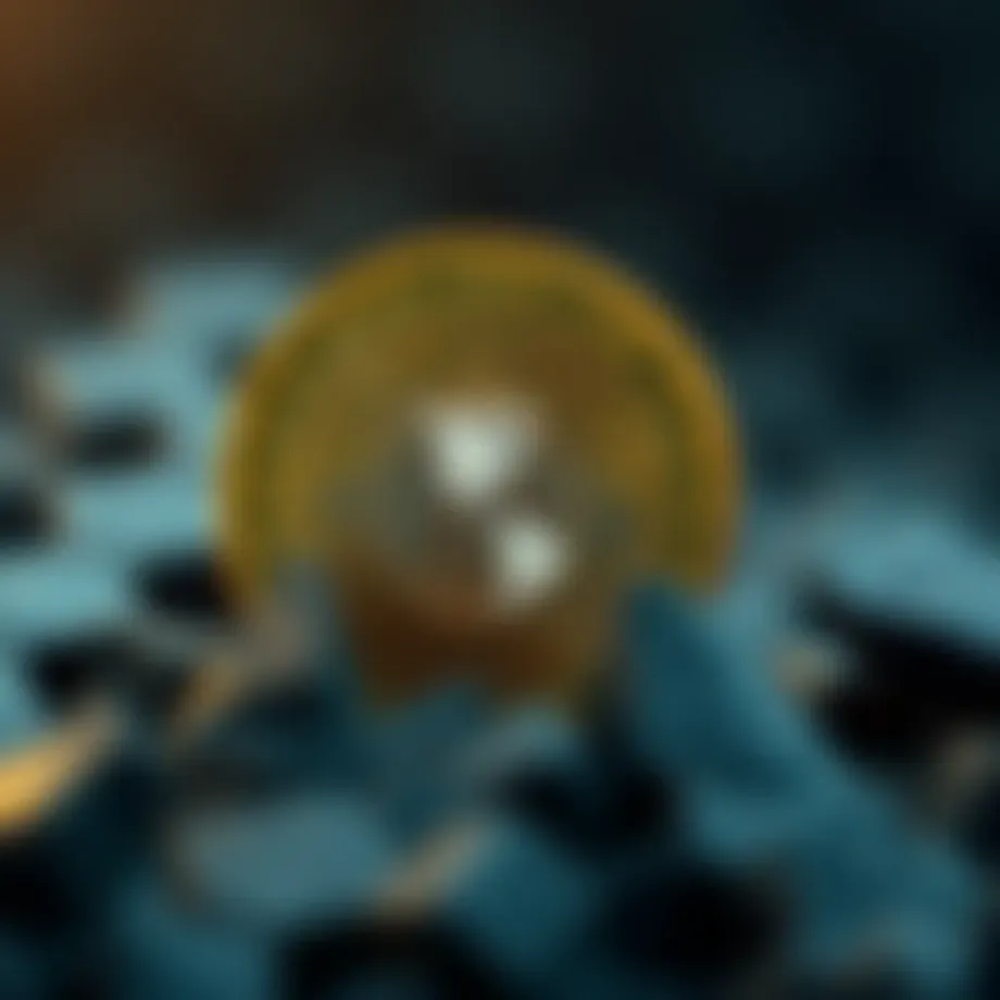 Conceptual illustration of Bezos Earth Coin