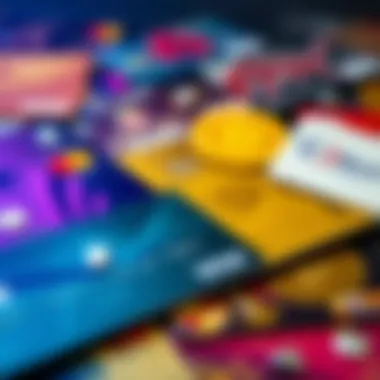 Different Offerings of Crypto Visa Cards Illustration depicting various crypto Visa card offerings