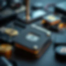 A visual representation of hardware cryptocurrency wallets showcasing their robust design and security features.