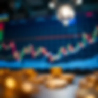 Graphical representation of cryptocurrency market trends