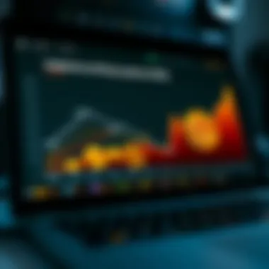 Graph showing profitability of various coins