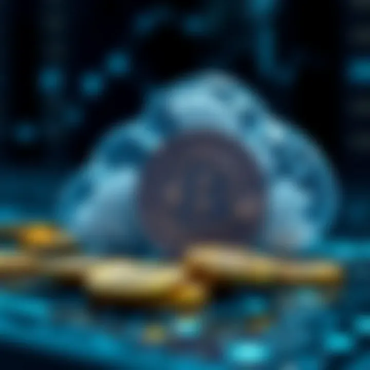 Conceptual image of digital currency