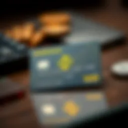 Visual representation of the Binance Credit Card highlighting its unique features