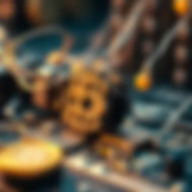 Blockchain technology illustration