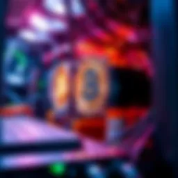 Bitcoin mining rig setup showcasing advanced hardware