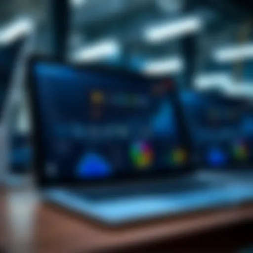 Cloud mining application interface showcasing various features