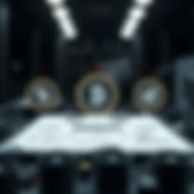 Diagram showcasing the technological framework of mining