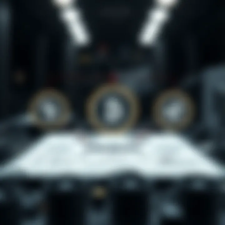 Diagram showcasing the technological framework of mining