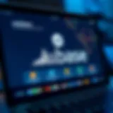 User interface of the Coinbase Browser showcasing its features