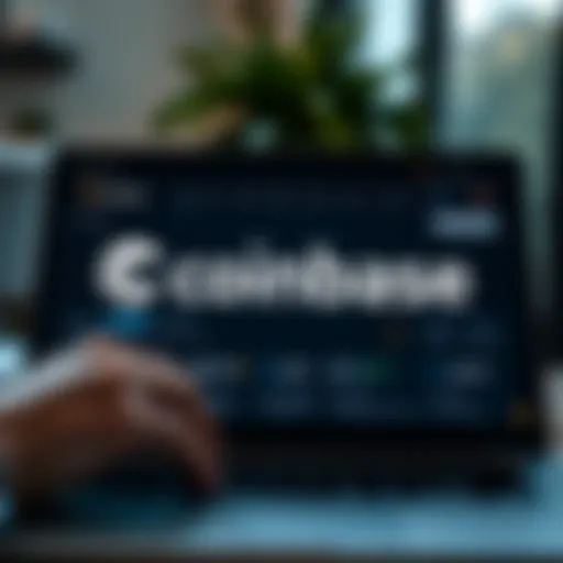 Coinbase interface overview