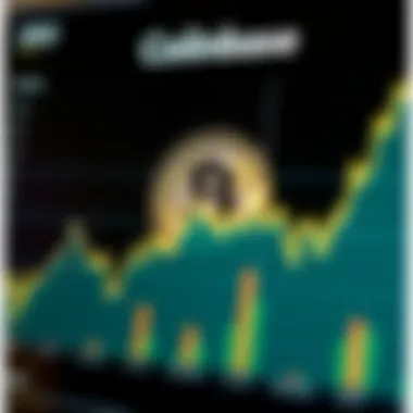 Graph showing cryptocurrency market trends post-IPO