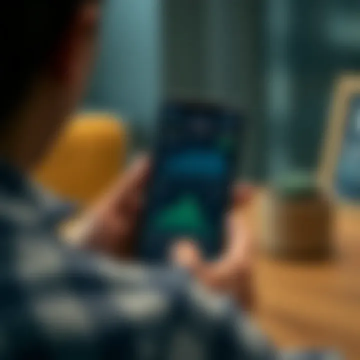 Illustration of cryptocurrency portfolio management using the app