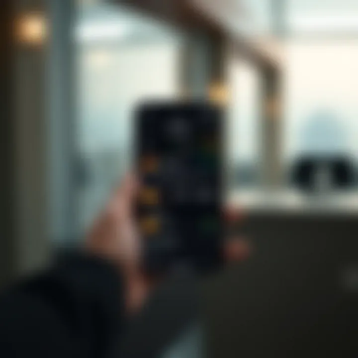 Security features screen of the Coinbase Tracker App highlighted