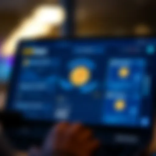 Visual representation of the Coinbase Wallet interface showcasing its features