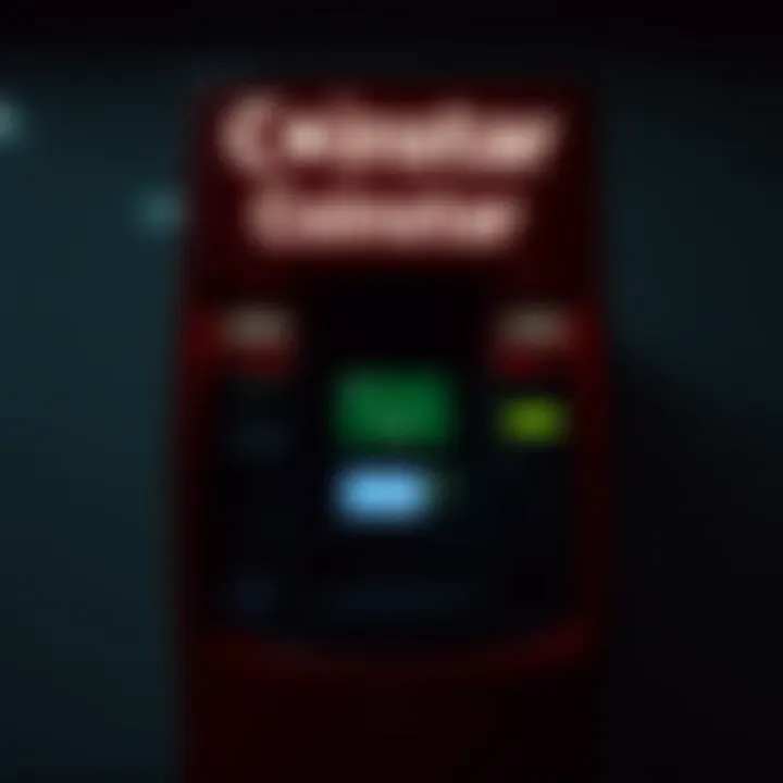 Visual representation of Coinstar ATM functionality