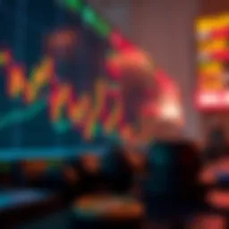 Illustration depicting market volatility in cryptocurrency trading