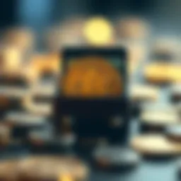 An illustration representing the concept of multi wallets in cryptocurrency.