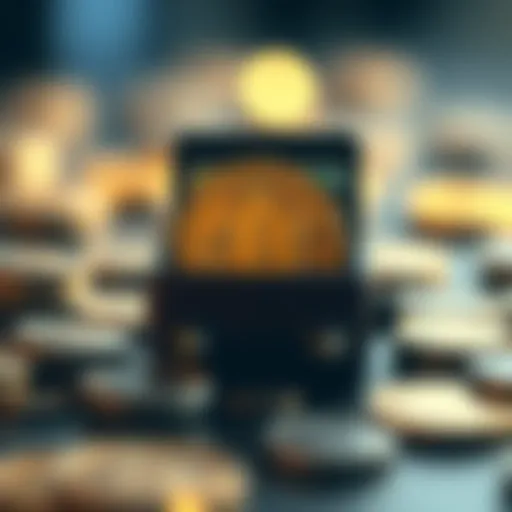 An illustration representing the concept of multi wallets in cryptocurrency.