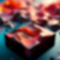 An abstract digital artwork representing creativity in NFT art.