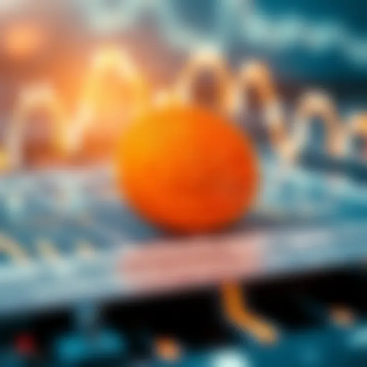 Visual chart illustrating blockchain technology