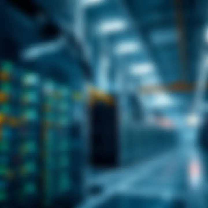 Advanced Infrastructure for Mining Activities Data center showcasing cryptocurrency mining operations