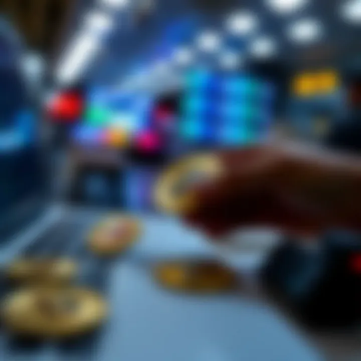 Visualizing Cryptocurrency Transfers Cryptocurrency transfer illustration