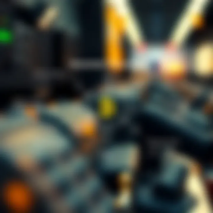 An educational diagram illustrating blockchain technology and its components