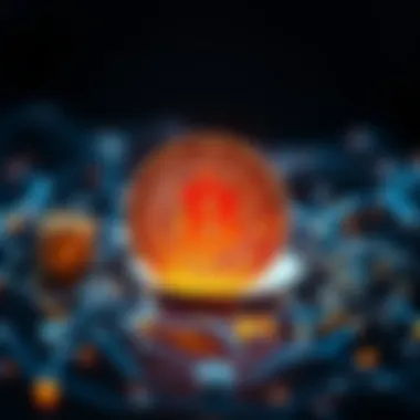 Illustration of staking concept in blockchain