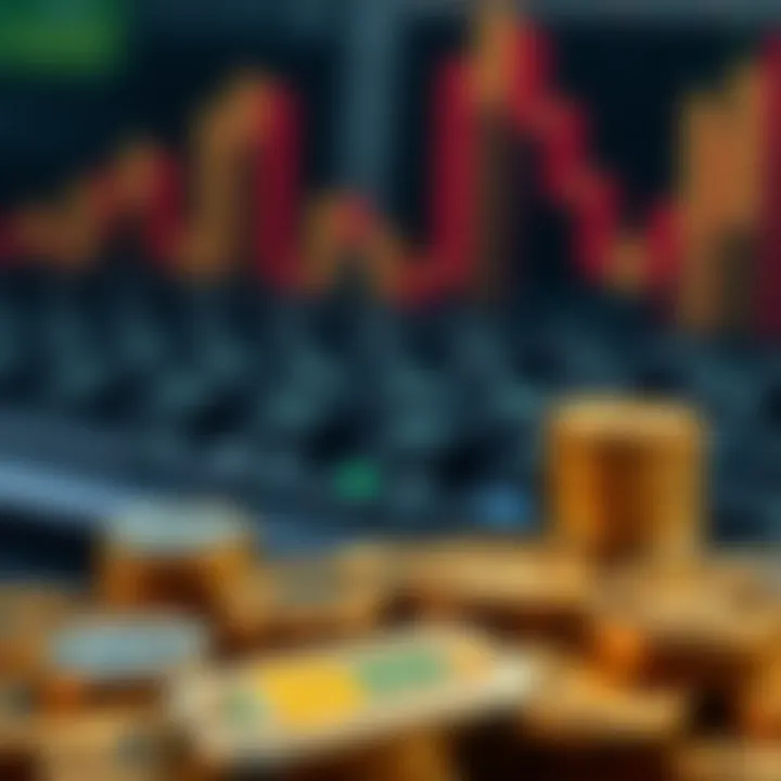 Conceptual representation of cryptocurrency investment strategies