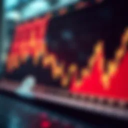 Graph depicting cryptocurrency market trends