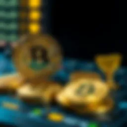 A visual representation of cryptocurrency staking rewards