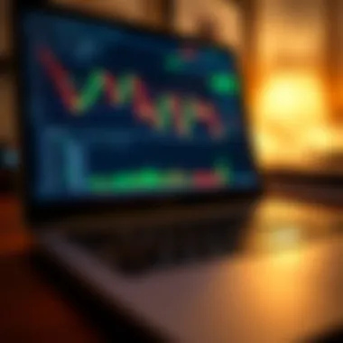 Cryptocurrency Trading Platform A laptop showing a cryptocurrency trading platform
