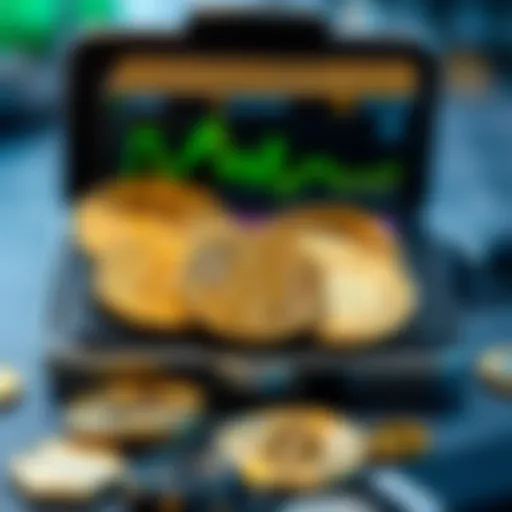 A digital wallet displaying various cryptocurrencies