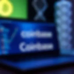 Visual representation of the Coinbase platform and its affiliate link