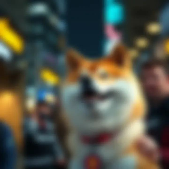 Visual representation of community engagement in cryptocurrency