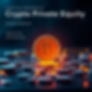 Conceptual representation of crypto private equity