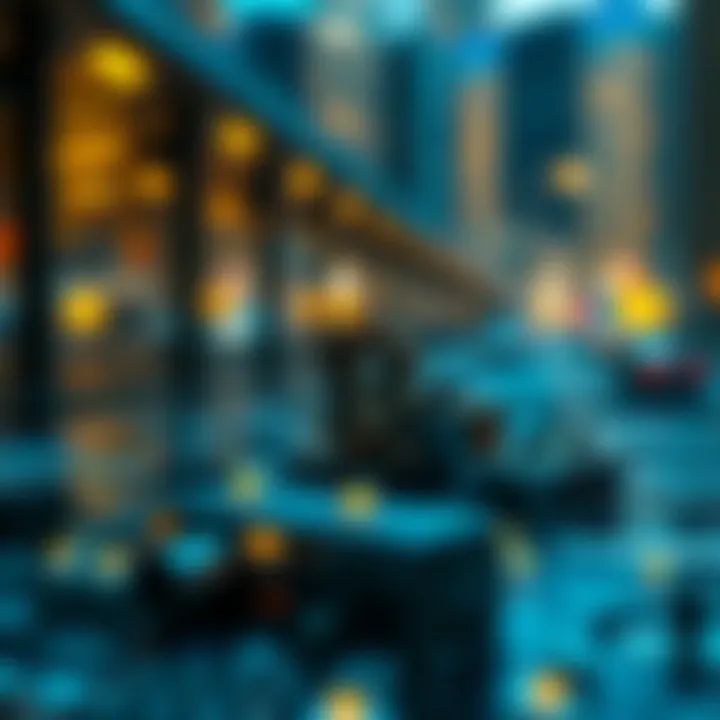 Illustration of blockchain technology in finance