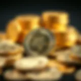 Conceptual representation of cryptocurrency rewards