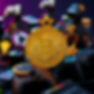 A collage of popular gaming crypto projects