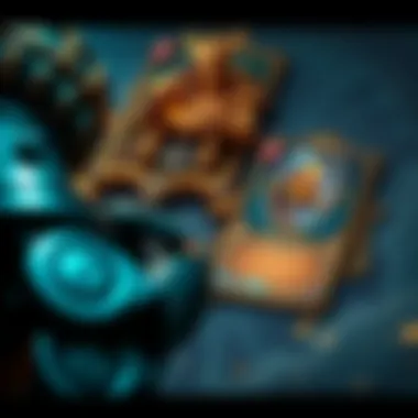 A strategic gameplay scene in Gods Unchained showcasing card interactions.