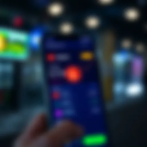 User interface of LBank Exchange app showcasing trading features