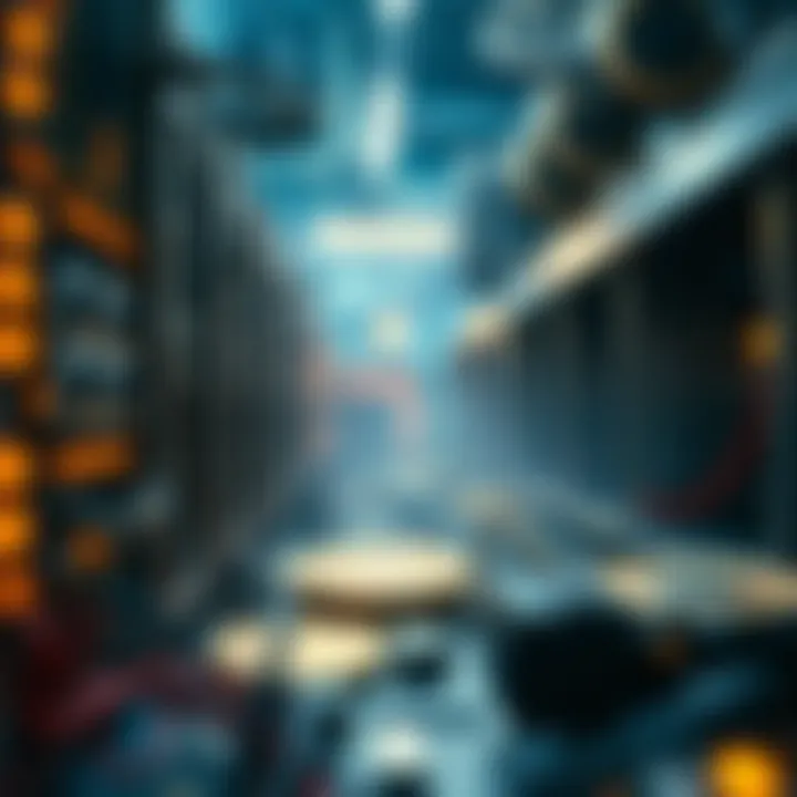 Illustration depicting the rise of cryptocurrency mining applications